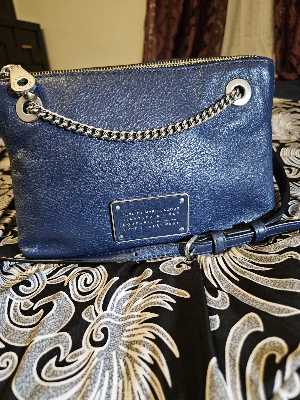 Marc by Marc Jacobs Navy Leather Crossbody Bag